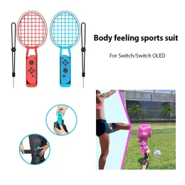 20 in 1 Somatosensory Sports Suit for Switch/Switch OLED Professional Lightsaber Handle Grip Wrist Strap Key Caps Plug and Play