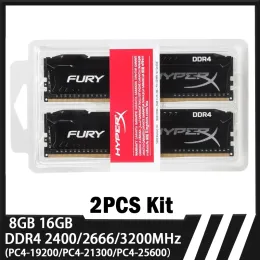 Azionamento Hyperx Memoria DDR4 RAM 16GB 2x8GB 32GB 2x16GB Kit 3200 2400 26666MHz Memoria desktop 288pins 1.2 V PC425600 21300 19200 RAM DIMM