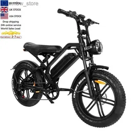 자전거 새로 V20 Electric Bicyc 1000W 48V 15AH ebike 20 인치 지방 타이어 ectric City Mountain Bike Unisex Electric Bike L48