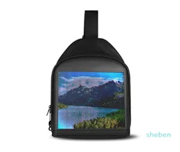 LED Display Sn Dynamic Backpack Walking Advertising Light Bag Wireless Wifi APP Control Outdoor Backpacks Mochilas Men Women9494452