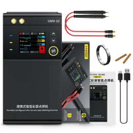 FNIRSI SWM-10 portátil Máquina de solda portátil Soldador de bateria TFT Tela colorida DIY MAX 0,25mm Folha de níquel 18650 Bateria