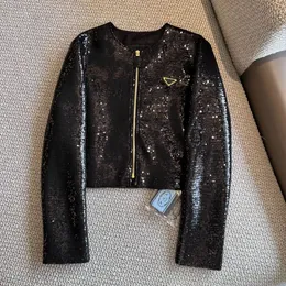 Oryginalny designerski odzież damska kurtka mody Bomber Jacket damska cekinowa cekin