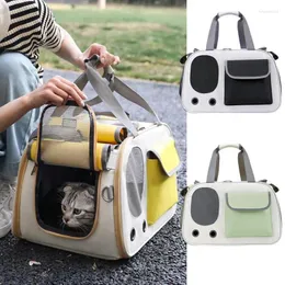 Kattbärare Pet Carrier Bag Portable Tote Stor kapacitet för små hundar Valpar och djur