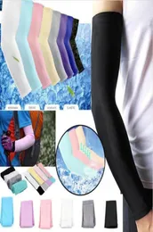 Arm Sleeves Warmers Sports Sleeve Sun UV Protection Hand Cover Cooling Warmer Running Fishing Cycling Ice Silk Hicool Cooling Slee3872669