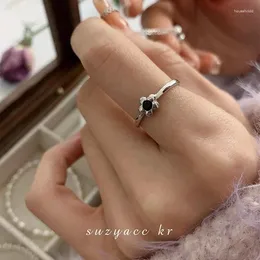 Cluster Rings YONGMAN 925 Sterling Silver Opening Fashion Ins For Women And Girls Gift Jewelry R25