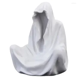 Candele Halloween Halloween Volto senza volto Ghost Hold Resin Spooky Sculpture per il fulcro del tavolo