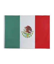 Bandeira mexicana 3x5ft 150x90cm Impressão de poliéster Bandeira nacional esportiva ao ar livre com bronze 9422408