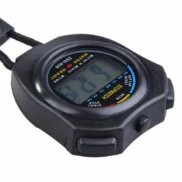 Digital Chronograph StopWatch LCD Display Sports Sports Sports Bateria de bateria alimentada por categorizador Stop Stop Watch