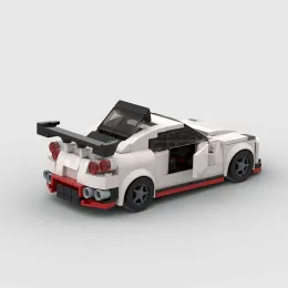 GT-R R35 Moc Speed Champions Racer Cars City Sports Vehicle Building Blocks Creative Garage Toys Boys