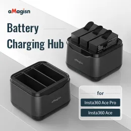 Tillbehör för Insta360 Ace Pro/Ace Battery Charger Charging Stand Sportkamera Tillbehör