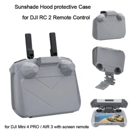 Дроны 2 в 1 экрана защищенная оболочка для DJI Air 3/Mini 4 Pro RC2 Дистанционный контроллер Sun Hood Sunshade Cover для аксессуаров для дронов RC 2