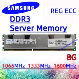 RAMS Samsung Server Memory Reg ECC DDR3 8GB 1066MHz 1333 MHz 1600 MHz 1866MHz RAM PC3 168500R 10600R 12800R 14900R