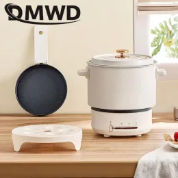 Multicookers 110V 220V Podróż wielofunkcyjna Podziel Elektryczny gorący garnek Food Paszer Patel Grill Gardła Gulat Gulasz Kocołka Ryżowa kuchenka Ryż