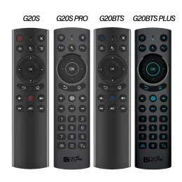 Kutu G20S Pro Uzaktan Kumanda Sesli Arkadan aydınlatmalı 2.4g Kablosuz Hava Fare Gyroscope G20BTS artı BT5.0 Gyro TV Kutusu Kontrolörü X96 H96 Maks