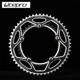 Litepro 130bcd 53t 39t Road Bike Foarfring Alluminio Doppia piastra a doppia piastra CNC Cinring per bicicletta pieghevole BMX