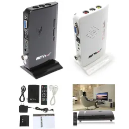 상자 상자 A LCD 모니터 용 외부 TV 튜너 VGA MTV 박스는 VGA 수신기 튜너 컨버터 어댑터 TV HDTV 박스 지원 PAL/NTSC를위한 VGA 수신기 튜너 컨버터 어댑터 TV입니다.