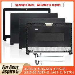 Acer Aspire 5 A51551 A51551G A51541 A31533 A31551 53 A61551 N17C4ラップトップLCDバックカバー/フロントベゼル/ヒンジの新しいケース