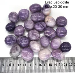 Lilás Lepidolito Redonda de Cura Redonda Cristal Quartzo Mineral Reiki Tambulou Energy Stone Bulk Gem Home Aquarium Decor