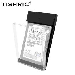 Enclosure TISHRIC New 2.5'' Hard Disk Case Clamshell Type C USB3.0 External Hard Drive HDD Box Optibay 2nd SDD Case Hard Disk Case