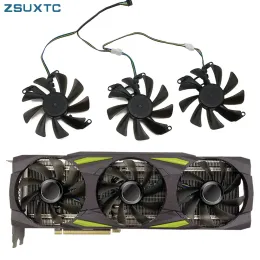 Pads T129215SU Graphics Cooler Fan для ASL Manli RTX3080 3090 90HX Gallardo RTX3090 RTX3070 TI 3080 Video заменить