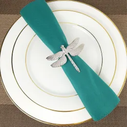 6pcs Dragonfly Napkin Ring DIY Hotel Wedding Banquet Table Distr