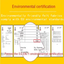 Keçe hayvan baykuşları elf diy zanaat kiti anaokulu için sabah check-in işareti ön panosu katılım kaydı öğretim keçe oyuncak ev dekor