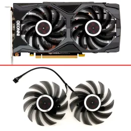 التبريد 2pcs 85mm 4pin مروحة التبريد RTX2060 GTX1660 CF12915S GPU FAN لـ Inno3D GTX 1660 2060 Super 6GB TWIN X2 Card Card Card Card