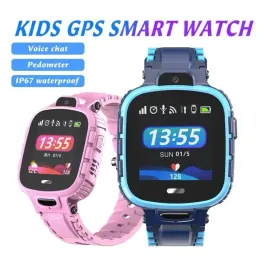 Relógios GPS Smart Watch Kids IP67 Rastreador SOS impermeável Antilost Smartwatch Baby 2G GPS Wi -Fi Localização infantil Relógio Q12 S9 PK Q50 Q90