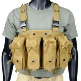 AKチェストリグ戦術ベストAirsoft AK 47 Molle Magazine Pouch Army Military Equipment Outdoor CS Wargame Paintball Hunting Vests