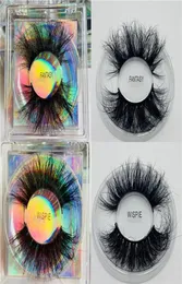 8d 25mm Mink Hair Lashes Long Fluffy Wispies Fake Eyelashes Extension Extension خالية من القسوة المصنوعة يدويًا الرموش عبوة مربعة مربع Wispy تعبئة الفوضى 22281562