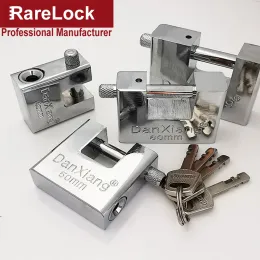 Square Padlock Key Lock 40-70mm för grinddörrcykel Motorcykelskåp Air Box Home Security DIY Hårdvara Rarelock MS423 a