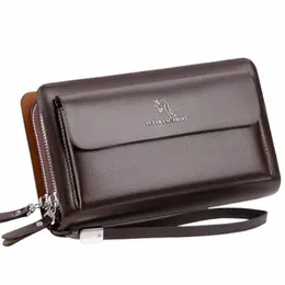 men's Wallet Lg Male Purse Vintage PU Leather Man Clutch Mey Bag Wristlets Walets for Men 2023 Caibu Coin Card Holder Murse U7kv#