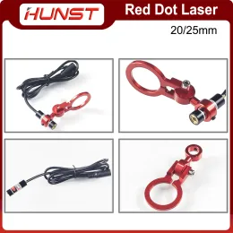 Hunst Dia：20/25mm赤いドットホルダーセットDC5VダイオードモジュールデバイスDIY CO2レーザー彫刻切断ヘッドの配置
