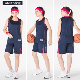 18Colors Basketball Set Jersey Shorts 2pcs Passar Women Team Custom Sportswear Girls Basketball Clothes Diy Uniforms kläder