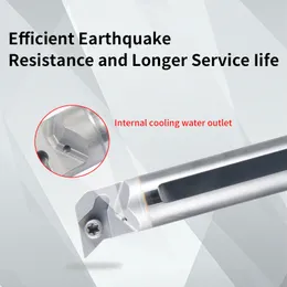 Dahili soğutma tungsten çelik kesici çubuğu c10k/12m/16q-sducr/sdqcr dahili delik dönüş aracı dcmt karbür bıçağı torna alet seti