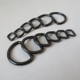 1pcs 10mm 12 mm 15 mm 20 mm 20 mm 25 mm 32 mm Metall D Ring Schnalle Gurtschlaufe für Beutel Rucksack Pet Cat Hundekragen Verschluss DIY Accessoire