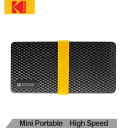 Orijinal Kodak USB3.1 TYPEC Taşınabilir SSD 1 TB Harici Sabit Sürücü 512GB GEN2 PSSD 256GB Min Dizüstü Bilgisayar MacBook için Katı Hal Sürücüsü