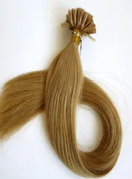 100 g 100strands vorgebundener Nagel U Tipp Haarverlängerungen menschliches Haar 18 20 22 24inch M1822 Farbe Brasilianisch Indian Hair Top Quality8631872