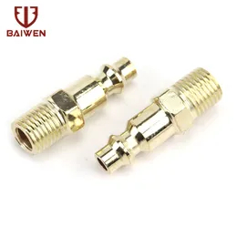 Air Line Hose Fitting Air Compressor Connector Quick Release Coupler Plug Socket Connector 1/4" NPT Male 2-10pcs