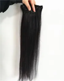 Brasilianer Virgin Hair Seidig gerade Clip in menschlichen Haarsets natürliche Farbe kann 80G 100 g DHL ups1677011 gefärbt werden