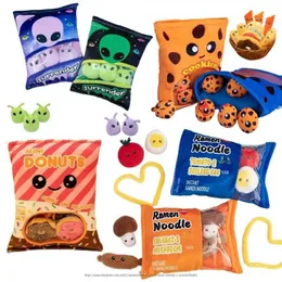 Pluszowe lalki ciekawe obce makaron pączki pluszowe torby Pudding Toys Cookie