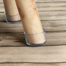 4pcs/set mesa tampas de perna de silicone não deslizam pernas para móveis para móveis cadeira de cadeira de madeira Protetores de piso de mobília