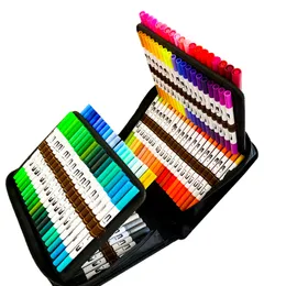 Kemila 60/100/120 Colors Dual Brush Pens Art Marker