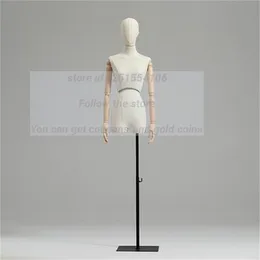 White Sewing Twist Female Hand Cloth Mannequin, Body Props, Collarbone, Wedding Display, Metal Base, C024, 4Style