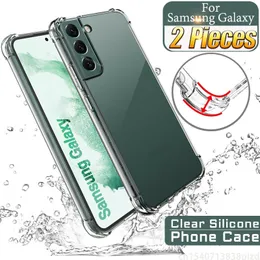 Samsung Galaxy S22 S21 S20 Plus Ultra Fe Phone Clear Case Note 20 10 S10 S21FE A73 5G S 22 21 Cases Cover