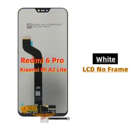 원래 Xiaomi Mi A2 Lite LCD Redmi 6 Pro LCD 프레임 휴대 전화 디스플레이 터치 스크린 디지털 어 조립 교체 용.