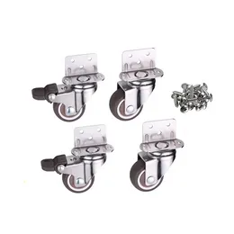 4PCS Furniture Caster Wheels Heavy Duty Universal Carriage Wheel for Baby Crib Bed Cart Trolley Wheelchair Office Chair