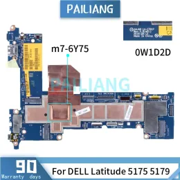 Moderkort M76Y75 för Dell Latitude 5175 5179 Laptop Motherboard CN0W1D2D 0W1D2D W1D2D LAC791P SR2EH DDR3 Notbok Mainboard 100% Arbetet