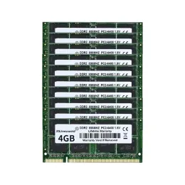 ラムズラップトップDDR2 4GB RAM XSJNEWWOLD MEMORI PC25300 6400 800 667MHZ 200PIN1.8VノートブックDDR2 RAMメモリラップトップ4GB DDR2