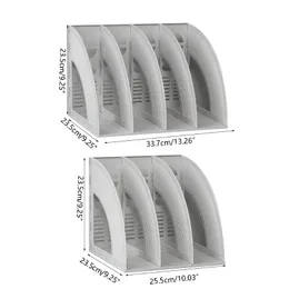 Porta multi-griglia File 3-GRID Documento Organizzatore 4-GRID Porta file Bookend Stackable per la scuola di casa Y3NC